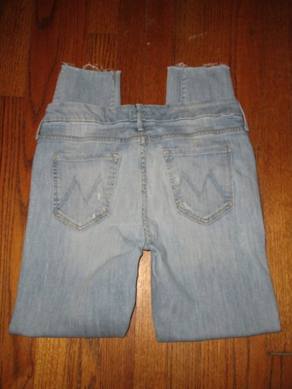 MOTHER The Looker Ankle Fray Distressed Jeans